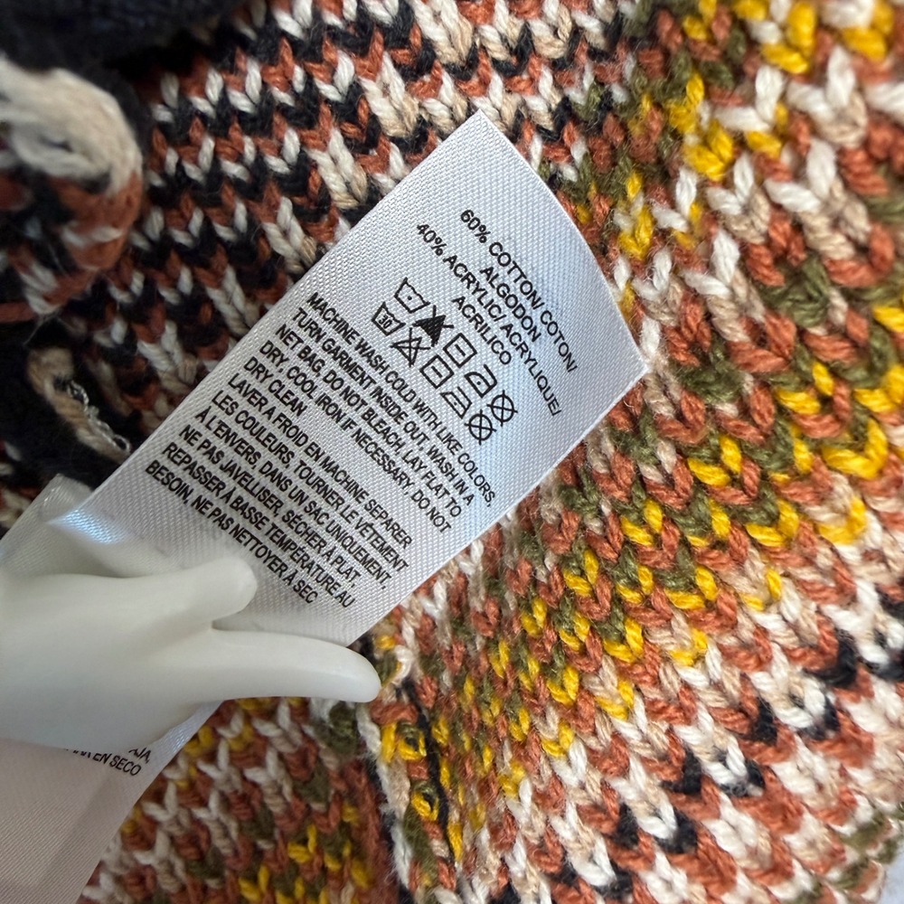 Lucky Brand Cardigan Sweater Womens S Multicolor Southwestern Aztec Boho Western - Picture 7 of 12